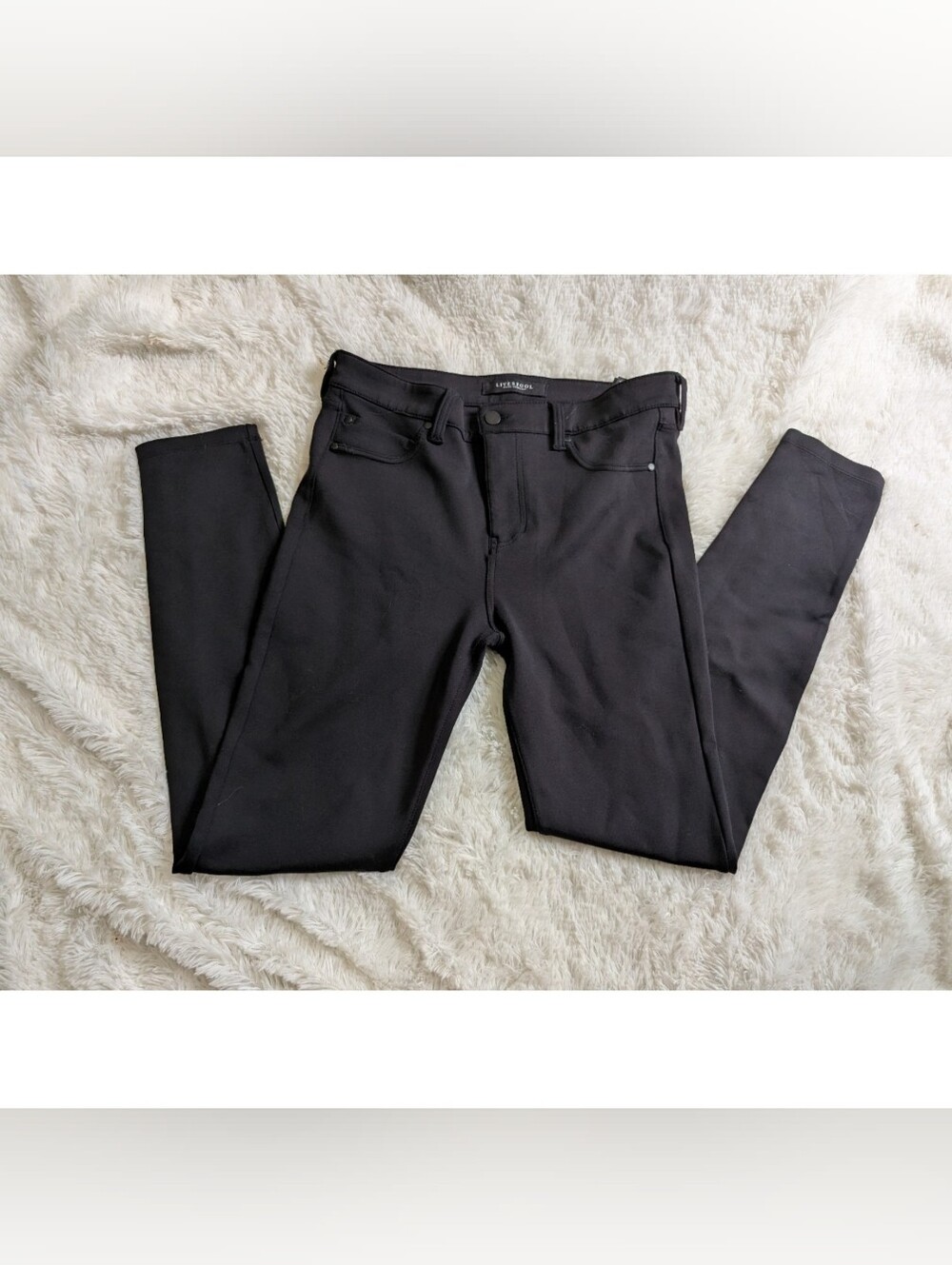 Liverpool Jeans Company Black Slim Stretchy Pants Size 12
